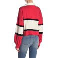 thumbnail image 2 of Free People Womens Party Polo Shirt, Red, Large, 2 of 2