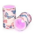 thumbnail image 7 of Yayeee Flameless Candles with Remote Flickering Battery Operated Multi Color Changing, Green Butterflies, 7 of 7