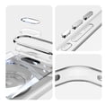 thumbnail image 2 of Allytechgroup Google Pixel 8A Clear Case with Tempered Glass Camera Lens Protector, Military Grade Shockproof Kickstand Bumper Anti-Scratch Anti-Yellow Back Cover Case for Google Pixel 8A, White, 2 of 9