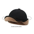 thumbnail image 3 of Winter Hat with Ear Flaps - Thickened Polyester Fiber for Cold Weather Protection Windproof Cap for Outdoor Activities Lightweight, Black, JKODE, 3 of 9
