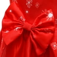 thumbnail image 6 of LNMQLPDBS Mother Daughter Christmas Dresses Big Girls Christmas Dress Teen Girls Rainbow Dress for Girls Dress with Bows Newborn Christmas Outfit, Red 11-12 Years, 6 of 7