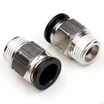 thumbnail image 2 of CEKER 1/2 Push to Connect Fittings Air Fittings PC 1/2 Inch Tubing Od x 3/8" NPT Thread Male Air Line Fittings Pneumatic Fitting Push in Connector Compression Fittings Quick Connect Fittings 2Pack, 2 of 4