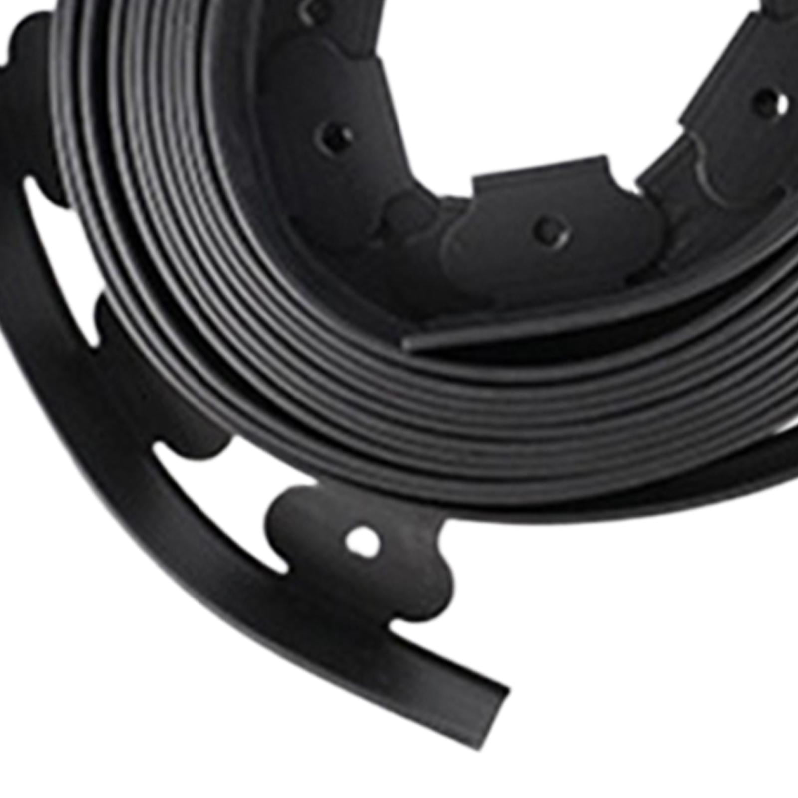 Landscaping Edging Garden Edging Coil Garden Landscape Edging Borders for Lawn Landscaping 10cm Black