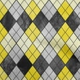 thumbnail image 1 of oneOone Cotton Cambric Yellow Fabric Argyle Craft Projects Decor Fabric Printed By The Yard 56 Inch Wide, 1 of 4