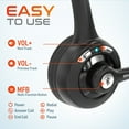 thumbnail image 4 of Delton 10x Bluetooth Headset, 1.5OZ Ultralight Wireless Headphones for Computer, Laptop Pack of 2., 4 of 8