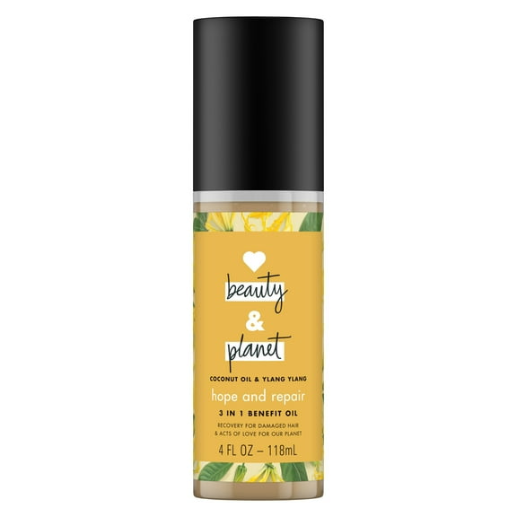 Love Beauty and Planet Hope and Repair Coconut Oil & Ylang Ylang Hair Oil, 4 oz