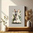 thumbnail image 6 of UXIEQU Easter Bunny Eggs Floral Canvas Print 15.75x11.81 Inches, 6 of 8