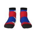 thumbnail image 7 of Women's Men's Philippines Flag Lightweight Ventilation Quarter Ankle Socks, 7 of 7