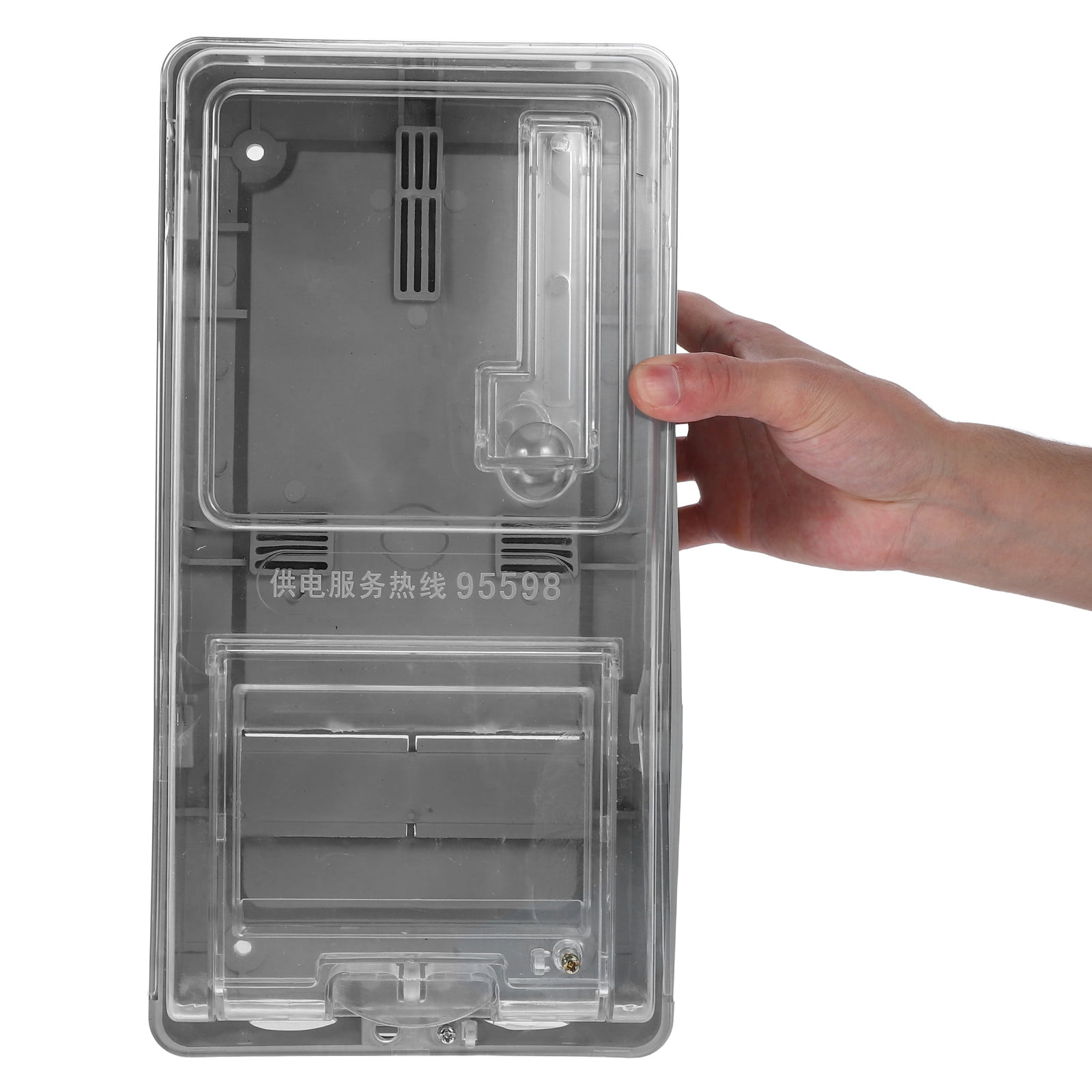 Masteelf Transparent Electric Meter Box Plastic Electricity Meter Case Weatherproof Plastic Distribution Electric Meter Protection Box For Household Commercial Use