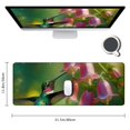 thumbnail image 2 of nygtbtfer Small Mouse Pad  Bird Hummingbird with Pink Flowers Mousepad with Washable Lycra Cloth, Non-Slip Rubber Base Mousepads, Computer Mouse Pads for Wireless Mouse 31.5x11.8 in, 2 of 6