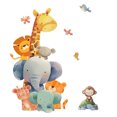 thumbnail image 3 of Adhesivos de pared: animal de la selva, jirafa, elefante, león, monje, 3 of 4