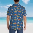 thumbnail image 6 of Daiia Construction Vehicles Hawaiian Shirt for Men Gentle Cotton Regular Short Sleeve Casual-XX-Large, 6 of 9