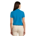 thumbnail image 2 of Port Authority Adult Female Women Plain Short Sleeves Polo Turquoise X-Large, 2 of 6