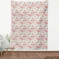 thumbnail image 4 of Ambesonne Birds Fabric by the Yard Upholstery, Funny Wildlife Characters, 1 Yard, Multicolor and White, 4 of 5