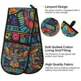 thumbnail image 2 of Yayeee Double Oven Mitt Kitchen Heat Resistant Baking 35" x7" Quilted Glove, Abstract Eagle, 2 of 6