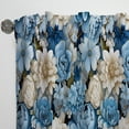 thumbnail image 6 of Designart "Serene Blue White Bouquet Joy II" Floral Curtain Single Panel, 6 of 6