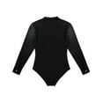 thumbnail image 5 of IEFIEL Mens Sequins V Neck Dance Shirts Bodysuit Ballroom Modern Latin Long Sleeve Dancewear Black X-Large, 5 of 7