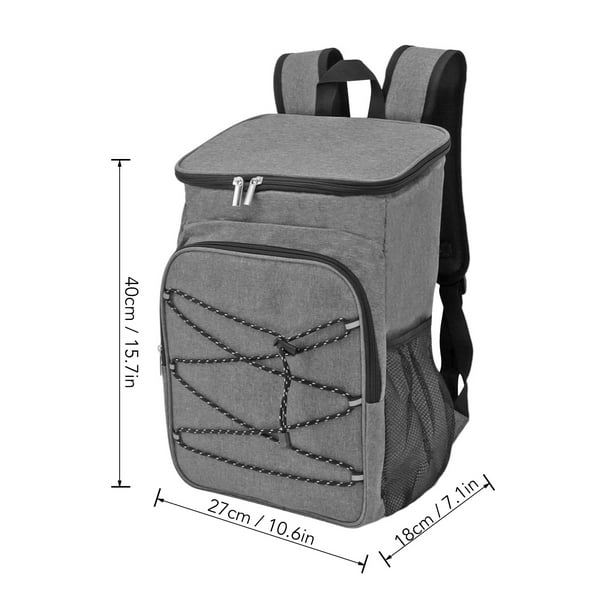 Camping Insulated Backpack Cooler Backpackck Thermal Cooler Bag with Cup Holders for Fruits Drinks Lunch Boxes Mobile Phones Wallets