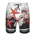 thumbnail image 3 of Goofa Starfishes Shells Printed Mens Swim Trunks Summer Quick Dry Short Beach Swimwear Bathing Suits-Small, 3 of 9