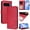 Rose Red, variant on For Google Pixel 10 Pro Litter Panda Embossing Leather Phone Case with RFID Blocking Card Slot Wallet Magnetic Clasp Lanyard Flip Stand Case,Pink,For Google Pixel 10 Pro