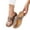 Coffee, variant on Women's Slippers Large Size Thick Sole Slippers New Herringbone Belt Buckle Decoration Shaped Casual Slippers Backyard BBQ Slippers up to 45% off