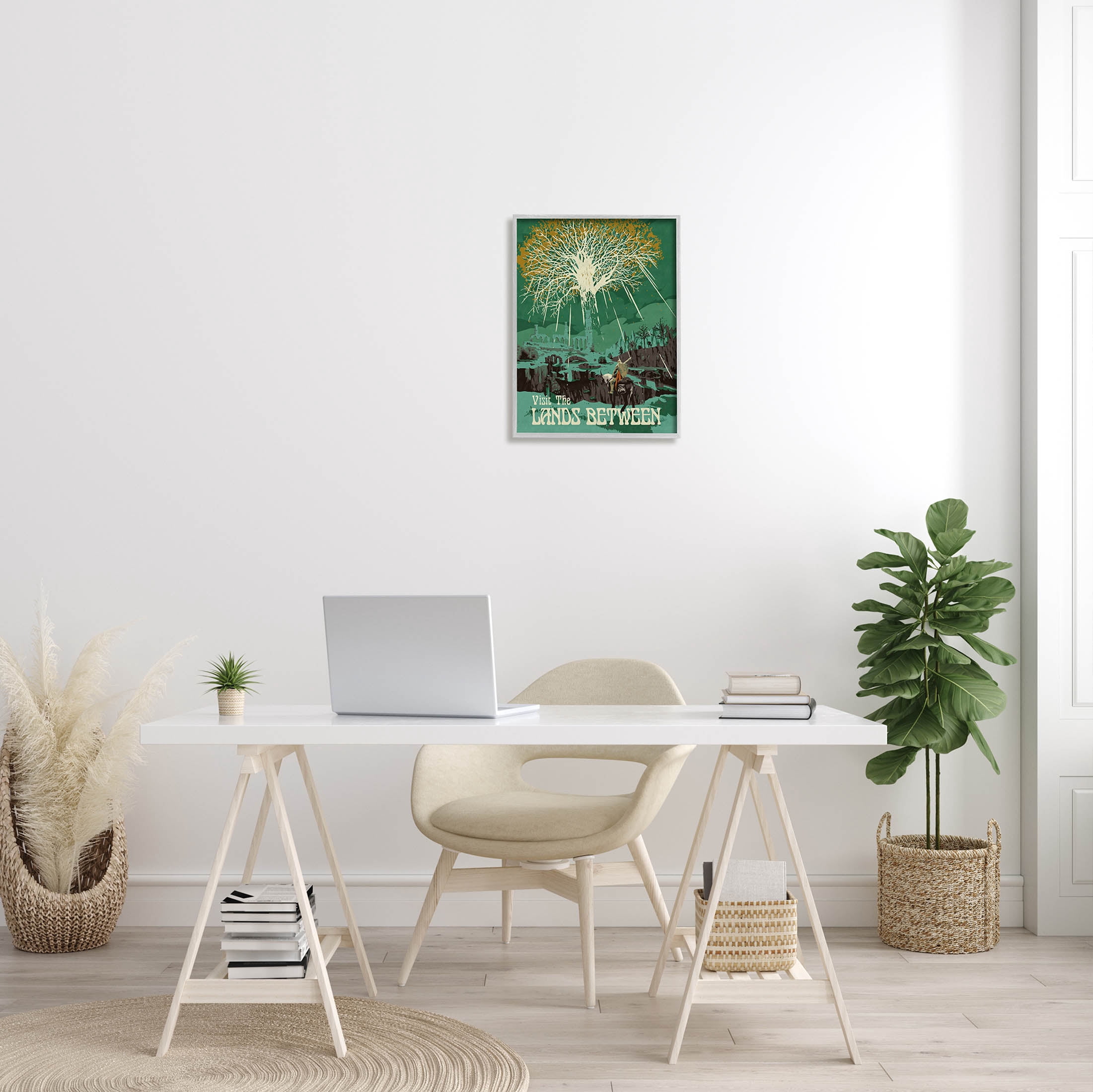 Stupell Industries Visit The Lands Between Scenery Graphic Art Gray Framed Art Print Wall Art, Design by Matheus Lopes Castro