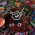 thumbnail image 5 of Christmas Party Stickers,Water Bottle Skateboard Laptop Wall Sticker, Aesthetic Vinyl Decal 100 pcs?Neon Light Style?, 5 of 6