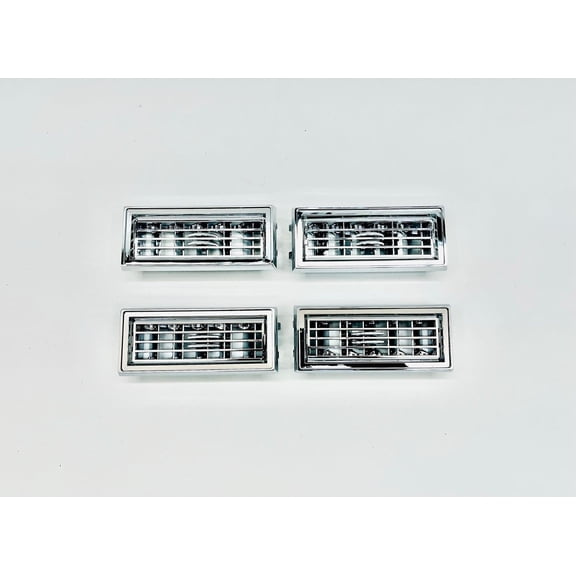 (4) Peterbilt Heater A/C Vent / Large Chrome Plastic Vent Grill 1987-2000