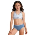 thumbnail image 5 of Glisme Bathing Suits For Girls 2 Piece Swimsuit Crisscross Tie Back Tropical Floral Bikini Sets Kids Swimwear Swimming Suit For Beach Size 11-12 Years, 5 of 5