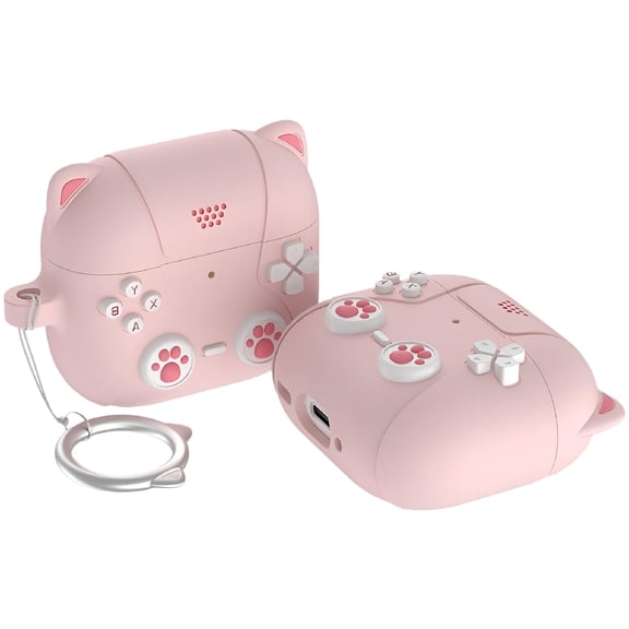 GJX Silicone Cartoon Case for AirPods 4 & Pro 2, Cute 3D Cover