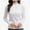 White, variant on T-Shirt Women Long Sleeve Mock Neck Slim Fit Tops Base Layer Soft Lightweight Stretch Undershirts