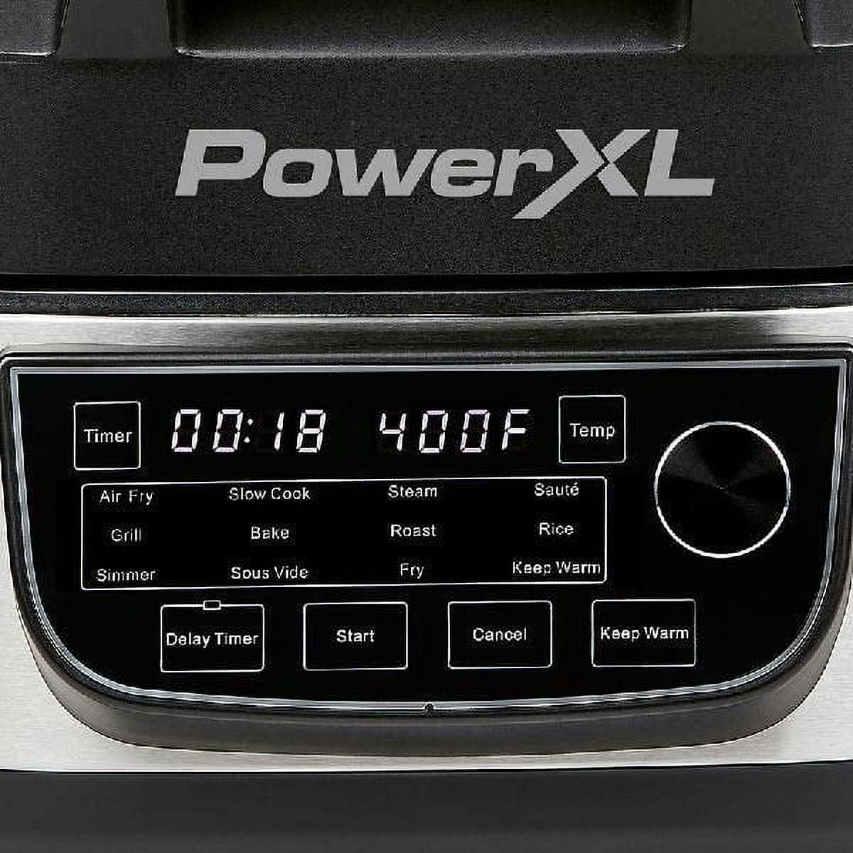 PowerXL GMC01 Grill Air Fryer Combo 6 QT 12-in-1 Indoor Grill, Air Fryer