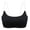 Black, variant on Women's U Back Invisible Clear Strap Bras, Seamless, Wire Free Pushing Up Bra