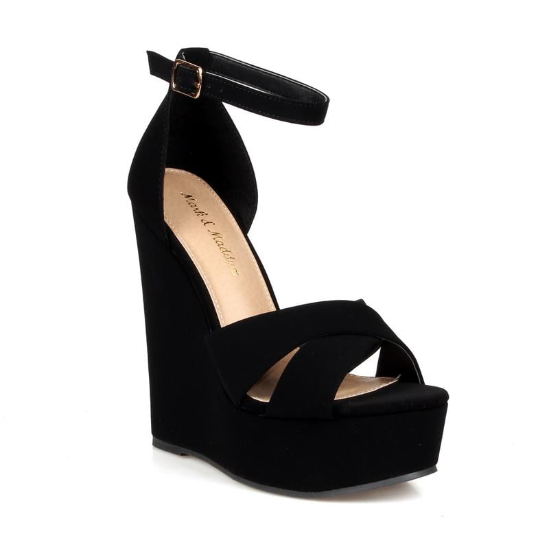 trendy-67 Wedge 5.5/" High Heel 1.5/" Platform Women/'s Party Casual Shoes Leopard