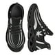 thumbnail image 1 of Zapatillas de plataforma con cordones y estampado 3D de hierba plateada para mujer, zapatos planos con estampado tribal de tela, transpirables y suaves., 1 of 6