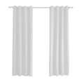 thumbnail image 3 of Shanna Blackout Curtains Room Darkening Thermal Insulated Curtain Grommet Drapes for Living Room Bedroom, White,52 x 84 inch, 1 Panel, 3 of 11