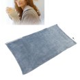 thumbnail image 4 of Heated Throw Cover, Overheating Protection Cozy Electric Heated Blanket Fast Heating Soft Portable  For Car For Home For Travel Grey Blue, 4 of 8