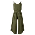 thumbnail image 5 of Hibeli Women's Spaghetti Straps Tie Waist Solid Color Jumpsuit, 5 of 5