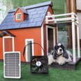 thumbnail image 3 of Amdohai 6W 5V Solar Panel with Fan Ventilator Chicken Coops Solar Fan Solar Cell for Dog Chicken House Sheds RV Greenhouse Outdoor Camping Mini Cooling Ventilator, 3 of 7