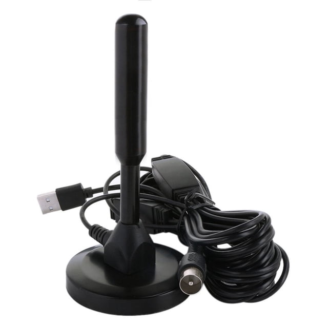 Antenne TV USB Intérieure pour Télé Numérique Intérieure - Antenne TV Portable Intérieure Extérieure pour Téléviseur ATSC, Syntoniseur TV PCI/USB - avec Base Magnétique