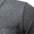 thumbnail image 6 of GA WEIHUA Deals! Mens Sweater Casual Fake Two-Piece Knitted Pullover Button Down Lapel Fall Sweaters Casual Long Sleeve Jumper Slim Fit Comfy Sweater(Dark Gray,XXXL), 6 of 8