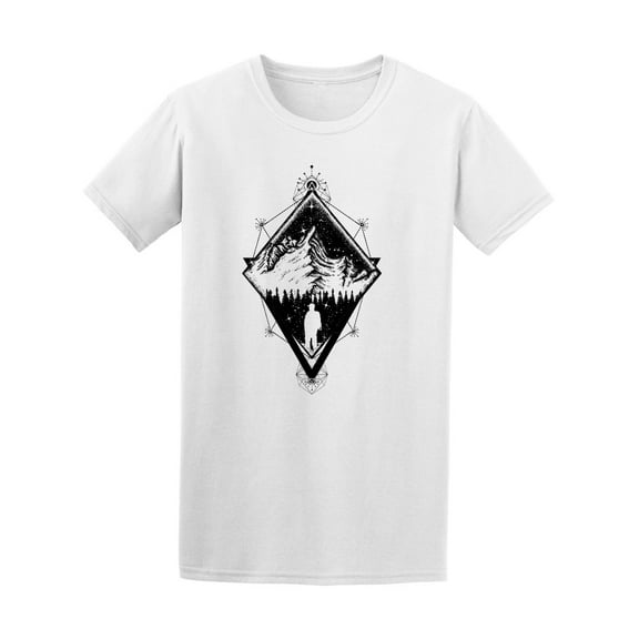 Mountain Triangle Style Adventure Men T-Shirt - Image by Shutterstock, Male x-Large
