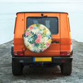 thumbnail image 6 of Gukieu Tropical Flowers Print Car Tire Cover, Adjustable Waterproof and Dustproof Tire Protection Cover, Suitable for SUV, Truck, Van-15 inch, 6 of 6
