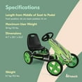 thumbnail image 2 of hauck Speedster Pedal Go Kart w/Adjustable Bucket Seat for Kids Ages 4 to 8, 2 of 12