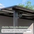 thumbnail image 2 of NETAJE 10'x14' Outdoor Metal Gazebo, Hardtop Wall Mounted Gazebo & Pergola with Metal Sloping Roof, for Backyard, Deck, Patio, 2 of 7