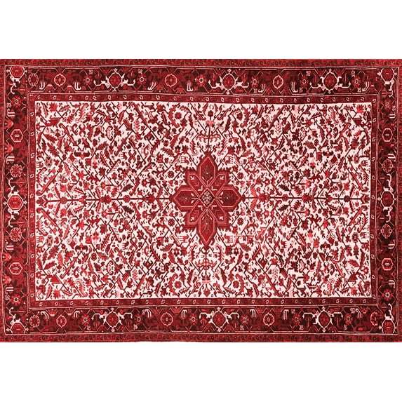 Ahgly Company Indoor Rectangle Persian Red Traditional Area Rugs, 5' x 8'