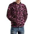thumbnail image 5 of Pink And Black Leopard 3D Print Hoodie Men Women Autumn Thin Pullover Sweatshirt Vintage Streetwear Tops, 5 of 6