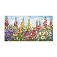thumbnail image 2 of Haosy Colored Glass Flowers Bathroom Rugs Non Slip Absorbent Soft Plush Quick Dry Bath Mat, 39"x20", 2 of 8