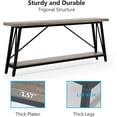 thumbnail image 5 of Tribesigns 70.9" Extra Long Sofa Table Behind Couch, Industrial Console Table for Hallway, Gray, 5 of 5
