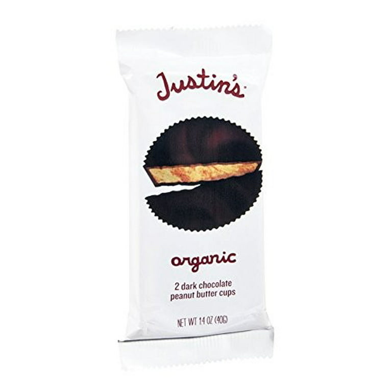 Justin's Organic Peanut Butter Cup, Dark Chocolate, 1 single Box
